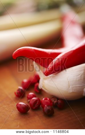 Chili und Knoblauch