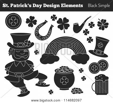 Set Of Saint Patricks Day Design Elements
