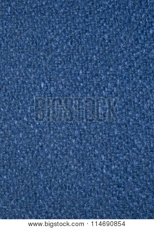 Blue fabric texture. The texture of the fabric made crochet. Closeup