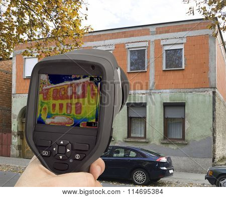 Analyzing Heat Leakage with Infrared Thermal Camera