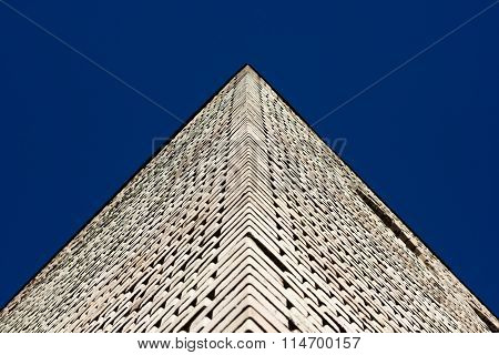Brick grungy wall texture. Urban city background.
