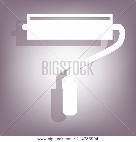 Roller icon with shadow