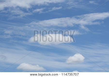 White Clouds, Blue Sky