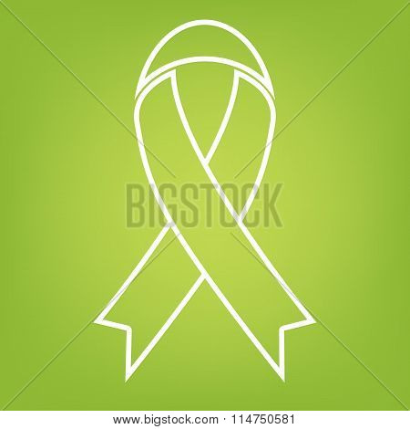 Black awareness ribbon