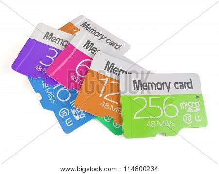 Colorful Memory Micro Sd Card Heap