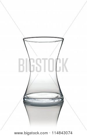 Curved Vase On A White Background
