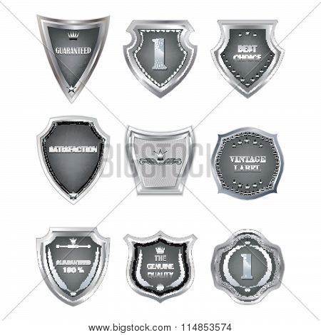 Set Of  Vintage Design Elements On White Background. Option In The Metal.