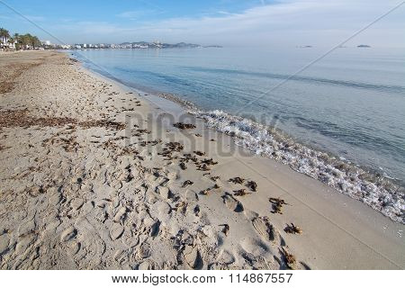 Empty Beach Playa D'en Bossa
