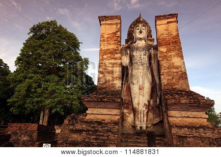 Asia Thailand Sukhothai Temple Mahathat