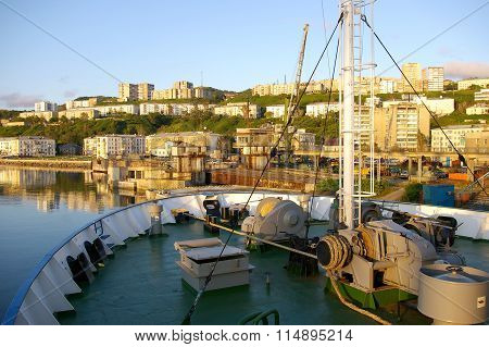 city of Kholmsk on island Sakhalin,