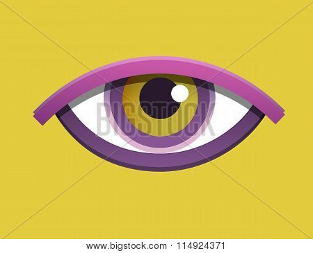 Eye Vector Illustration. Design Element For Your Project.