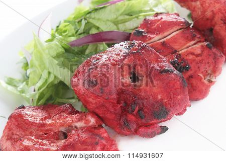 food photos of Indian Chicken Tikka Kebab Flame Grilled