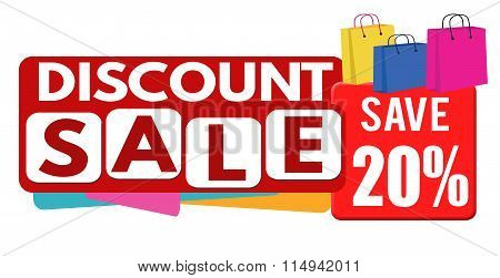 Discount Sale Banner Or Label