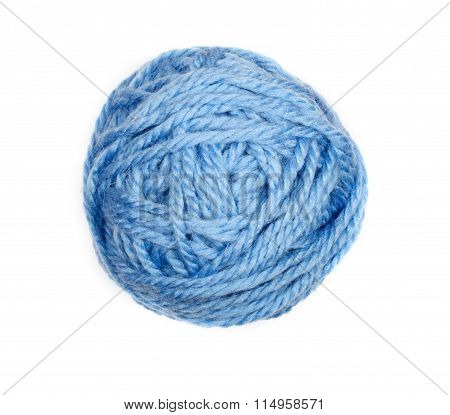 Blue Skein Over White