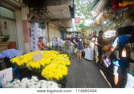 Flower Market in Thailand