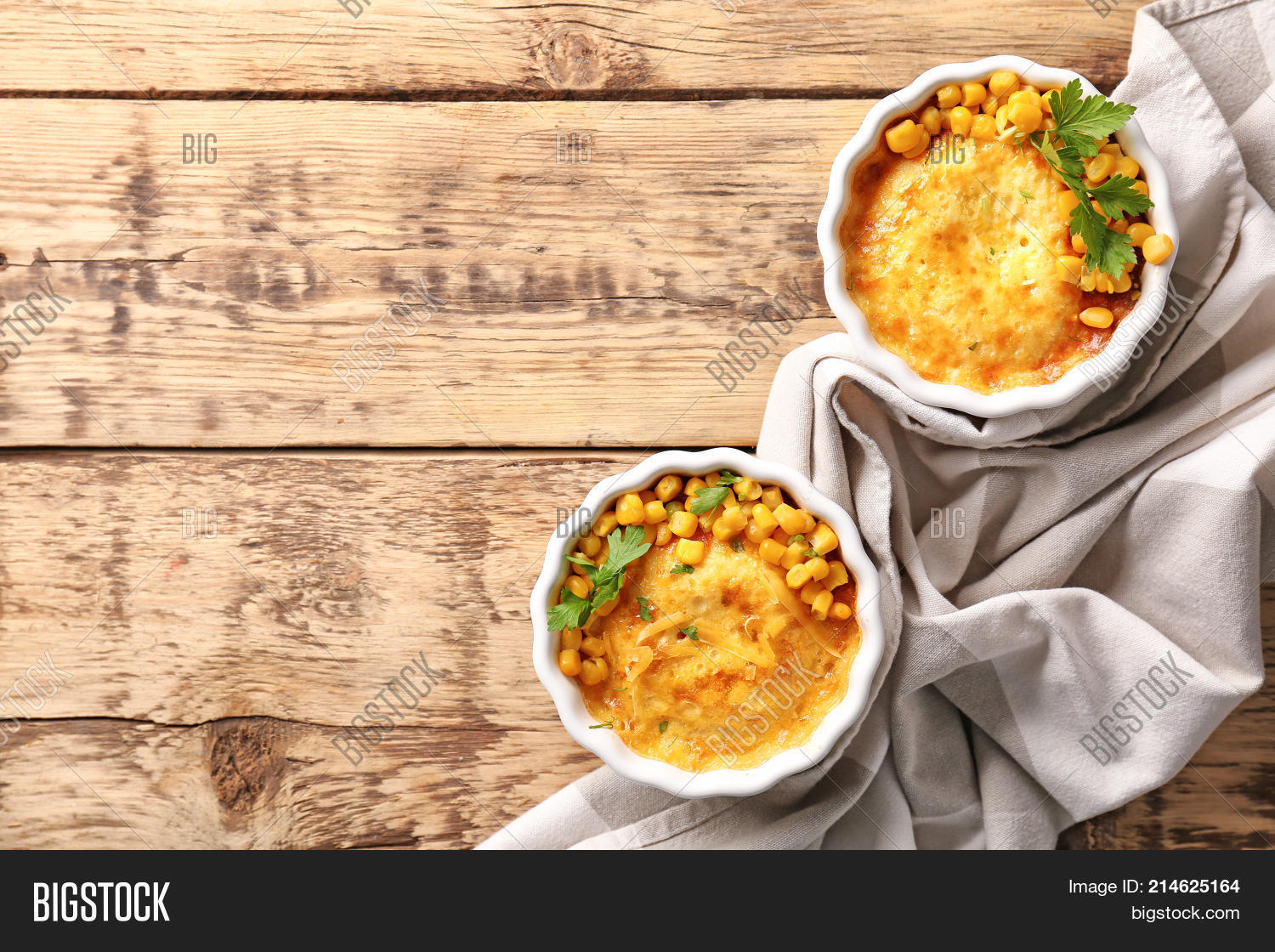 Ramekins Corn Pudding Image & Photo (Free Trial) Bigstock
