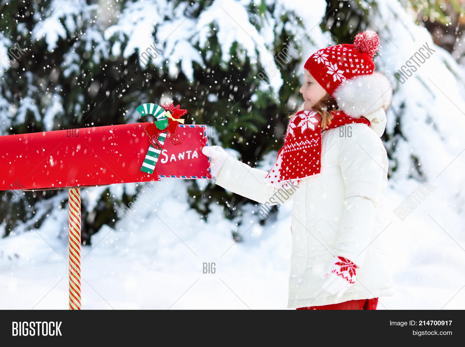 Child Letter Santa Christmas Mail Image & Photo | Bigstock