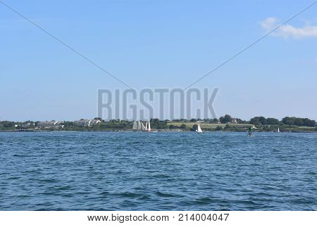 View from Jamestown in Rhode Island, USA
