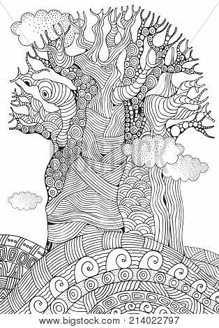 Baobab Tree. African Tree.