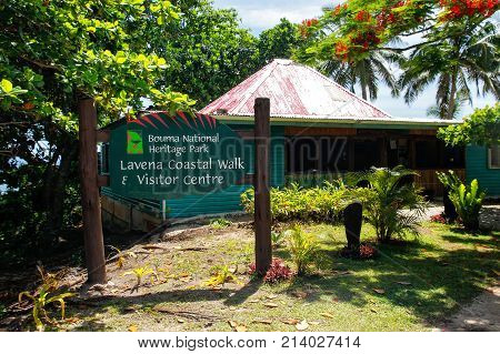 Lavena, Fiji - November 28: Bouma National Heritage Park Visitor Center On November 28, 2013 In Lave