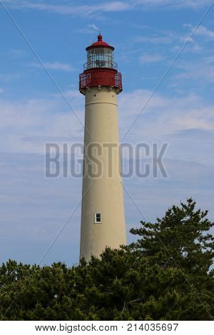 The lighthouse at Cape May Point 