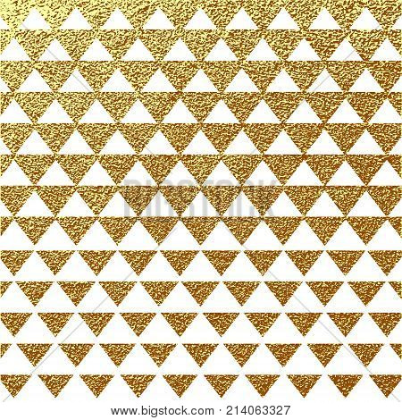 Abstract Gold Glitter Geometric Vector Background.