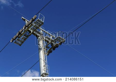 chairlift and blue sky