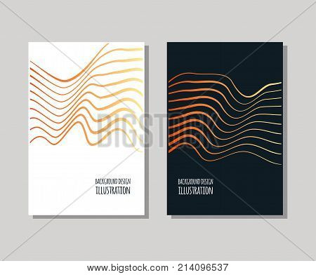 Minimal covers design set. Sample Stripc omposition Simple shapes with trendy gradients. Eps10 layered vector.