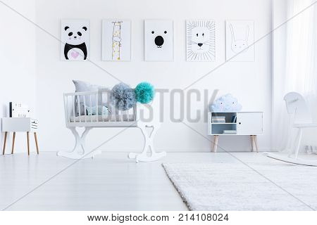 Low Angle Of White Cradle