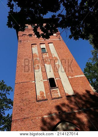 Old water tower in Otradnoye near Svetlogorsk