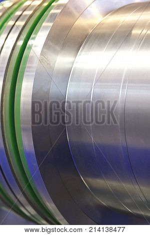 Various metal elements of rolls of rolling mills machine tools