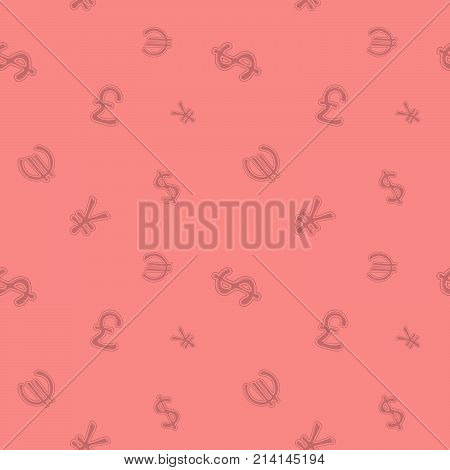 World Currency Seamless Money Sign Pattern