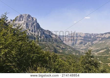 Beautiful view of Boge valley in Albania