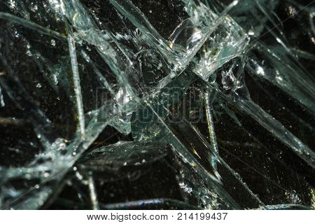 cracked glass cracked glass macro photo in the context of