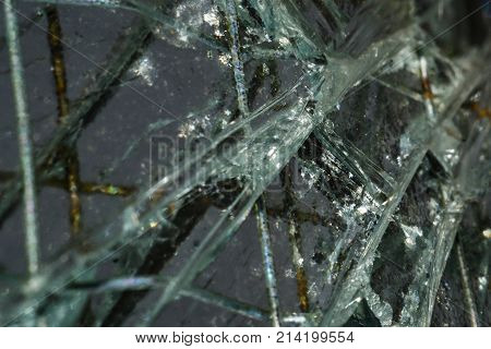 cracked glass cracked glass macro photo in the context of