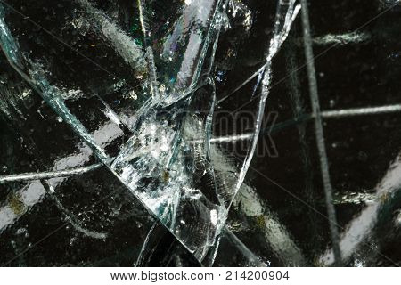 cracked glass cracked glass macro photo in the context of