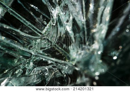 cracked glass cracked glass macro photo in the context of