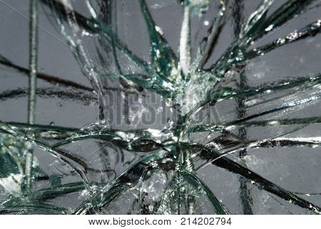 cracked glass cracked glass macro photo in the context of