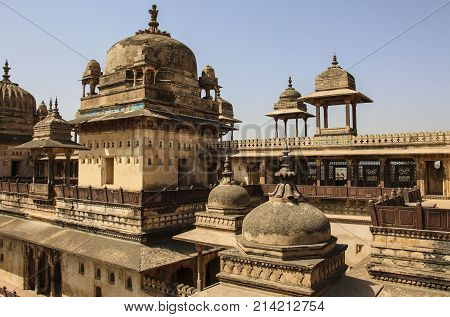 Orchha fort (Jahangir Mahal) Orchha Madhya Pradesh India