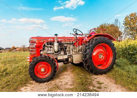 Historical Tractor Made By Hürlimann