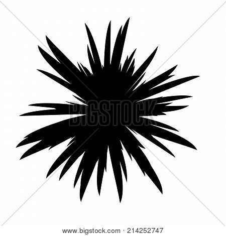 Black and White Flowers Silhouette, Spring and Valentines Day, Abstract Imprints Silhouettes of Meadow Chamomiles Artwork for Textiles, Fabrics