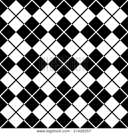 Argyle patroon in zwart-wit