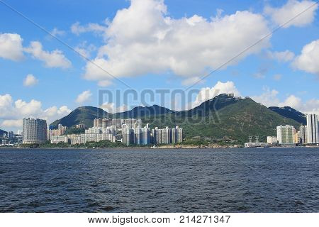 From East Lamma Channel View Of Hk