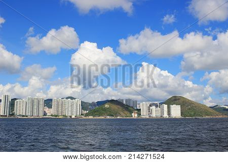 From East Lamma Channel View Of Hk