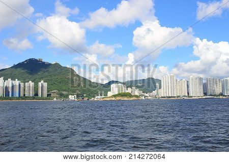 From East Lamma Channel View Of Hk