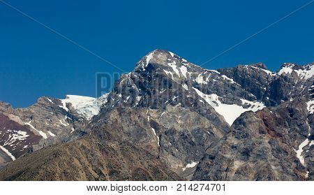 mountains with snow in Kazakhstan . In the park in nature