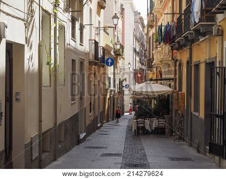 Castello Quarter In Cagliari
