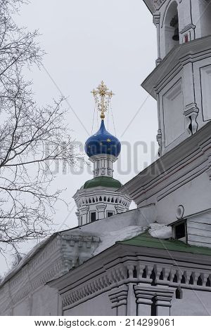 Vologda Detail of the church of the Assumption of the Blessed Virgin on Navolok