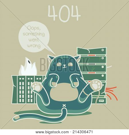 error web page. error 404 fanny cats