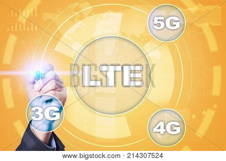 Lte Networks. 5G Mobile Internet And Technology Concept